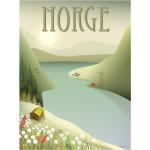 Norge Fjellet - Poster Patterned Vissevasse