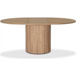 Vita Runda matbord från Skånska Möbelhuset Nova förlängningsbara med diameter 130cm 