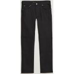 Hållbara Ekologiska Svarta Stretch jeans från Nudie Jeans för Herrar 