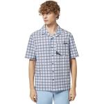 Lila Kortärmade Kortärmade skjortor på rea i Storlek XL med Button down i Polyester för Herrar 