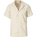 Beige Kortärmade Kortärmade skjortor från OAS i Storlek L för Herrar 