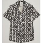Svarta Kortärmade Kortärmade skjortor från OAS i Storlek S i Bomull för Herrar 