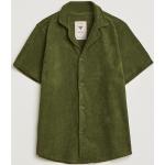 Gröna Kortärmade Kortärmade skjortor från OAS i Storlek XL i Frotté för Herrar 