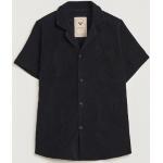 Svarta Kortärmade Kortärmade skjortor från OAS i Storlek XL i Frotté för Herrar 