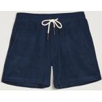 Mörkblåa Sweat shorts från OAS i Storlek XL i Frotté för Herrar 