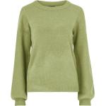 Melerade Gröna Ribbstickade tröjor i Extra Långa från Object på rea i Storlek XS för Damer 