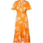 Knälånga Orange Omlottklänningar från Object i Storlek XS för Damer 