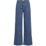 Blåa Straight leg jeans från Object i Storlek XS 
