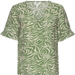 Gröna Kortärmade Kortärmade T-shirts från Object i Storlek S 