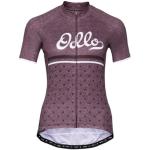 Retro Plommonfärgade Cykeltröjor från Odlo på rea i Storlek S i Polyester för Damer 