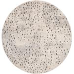 Ljusgråa Runda mattor från Rugvista med diameter 200cm 