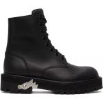 Svarta Ankle-boots från Off-White på rea med Snörning i Läder för Damer 