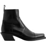 Svarta Ankle-boots från Off-White på rea med Blockklack med Fyrkantig tå i Läder för Herrar 