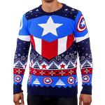 Vita Captain America Pullovers för Herrar 