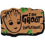 Grupo Erik Marvel Groot-formad dörrmatta | 43 x 60 cm | Kokosnöt Kokos | Miljövänlig 100% | Inomhusdörrmatta & utomhusdörrmatta | Groot Gifts | Marvel Gifts | Marvel Gifts