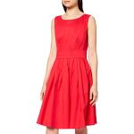 Retro Röda Rockabilly-klänningar i Storlek S för Damer 