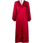 Casual Röda Omlottklänningar på rea i Storlek XL med V-ringning för Damer 