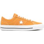 Orange Låga sneakers från Converse One Star på rea med Snörning med rundad tå i Mocka för Flickor 
