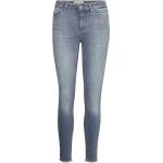 Onlblush Mid Sk Ank Raw Dnm Rea231 Bottoms Jeans Skinny Blue ONLY