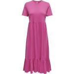 Rosa Peplum-klänningar från ONLY i Storlek S för Damer 