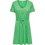 Kortkorta Gröna V-ringade klänningar från ONLY i Storlek S med V-ringning för Damer 