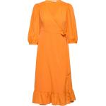 Onlolivia 3/4 Wrap Midi Dress Wvn Orange ONLY