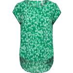 Gröna Kortärmade Kortärmade blusar från ONLY i Storlek XS för Damer 