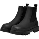 Svarta Ankle-boots från ONLY på rea i storlek 38 med rundad tå i Polyester för Damer 