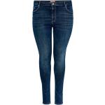 Mörkblåa High waisted jeans från Only Carmakoma på rea med L32 med W54 i Denim för Damer 