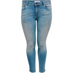 Ljusblåa Slim fit jeans från Only Carmakoma med L32 med W44 i Denim för Damer 