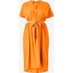 Vadlånga Orange V-ringade klänningar från Only Carmakoma på rea i Storlek 3 XL med V-ringning för Damer 