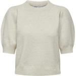 Lila Kortärmade Stickade tröjor med puffärm från ONLY i Storlek XS i Polyester för Damer 