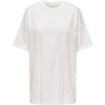 Vita Oversize t-shirts från ONLY i Storlek M i Bomull för Damer 