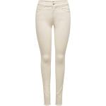 Beige Slim fit jeans från ONLY Blush på rea med L32 med W26 i Denim för Damer 