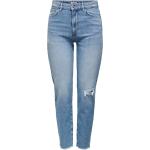 Blåa High waisted jeans från ONLY på rea med L32 med W25 i Denim för Damer 