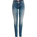 Blåa Slim fit jeans från ONLY på rea med L32 med W25 i Denim för Damer 