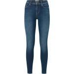 Mörkblåa Slim fit jeans från ONLY på rea med L32 med W31 i Denim för Damer 
