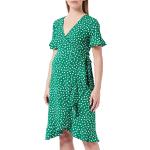 Gröna V-ringade klänningar från ONLY i Storlek XL med V-ringning i Polyester för Damer 