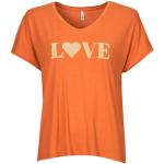 Orange Kortärmade T-shirts från ONLY i Storlek M för Damer 
