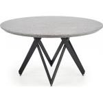 Gråa Runda matbord från Skånska Möbelhuset med diameter 140cm i Marmor 
