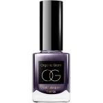 Ekologiska Naturliga Mörklila Top coat nagellack Glittrande från Organic Glam med lång varaktighet 11 ml för Damer 