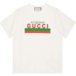 Ekologiska Elfenbensfärgade Oversize t-shirts från Gucci Print i Storlek XXL i Jerseytyg för Damer 