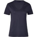 Marinblåa Kortärmade Kortärmade T-shirts från Gant i Storlek XS med V-ringning 