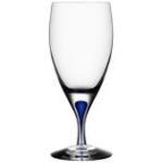 Blåa Vattenglas från Orrefors Intermezzo i Porslin 