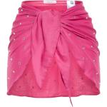Sommar Rosa Minikjolar med strass på rea i Bomullsblandning för Damer 