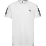 Vita Kortärmade Kortärmade T-shirts från adidas Own The Run i Storlek S 