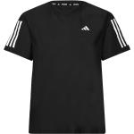 Svarta Kortärmade Kortärmade T-shirts från adidas Own The Run i Storlek XS 