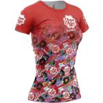 Rockiga Röda Kortärmade Tränings t-shirts på rea i Storlek XS för Damer 