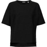 Casual Svarta Kortärmade Oversize t-shirts med glitter från Esprit Casual i Storlek L 