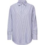 Blåa Långärmade Långärmade skjortor från Gina Tricot i Storlek XS 